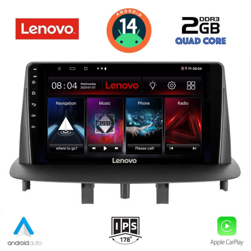 LENOVO LVD 2556_CPA (9inc) MULTIMEDIA TABLET for RENAULT MEGANE 3 mod. 2009-2016 LENOVO LVD 2556_CPA (9inc) MULTIMEDIA TABLET for RENAULT MEGANE 3 mod. 2009-2016