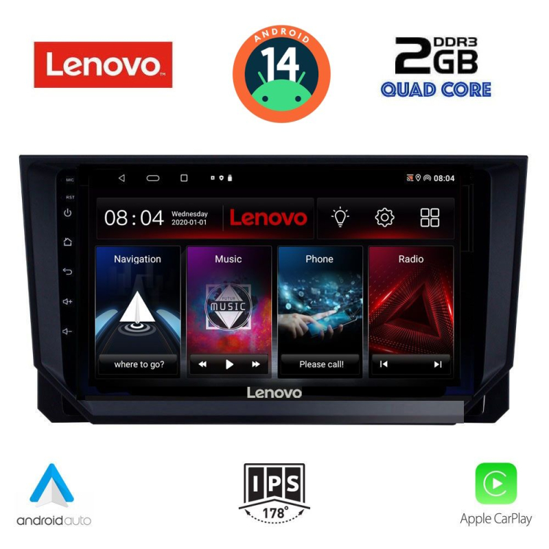 LENOVO LVD 2573_CPA (9inc) MULTIMEDIA TABLET for SEAT ARONA - IBIZA mod. 2018>