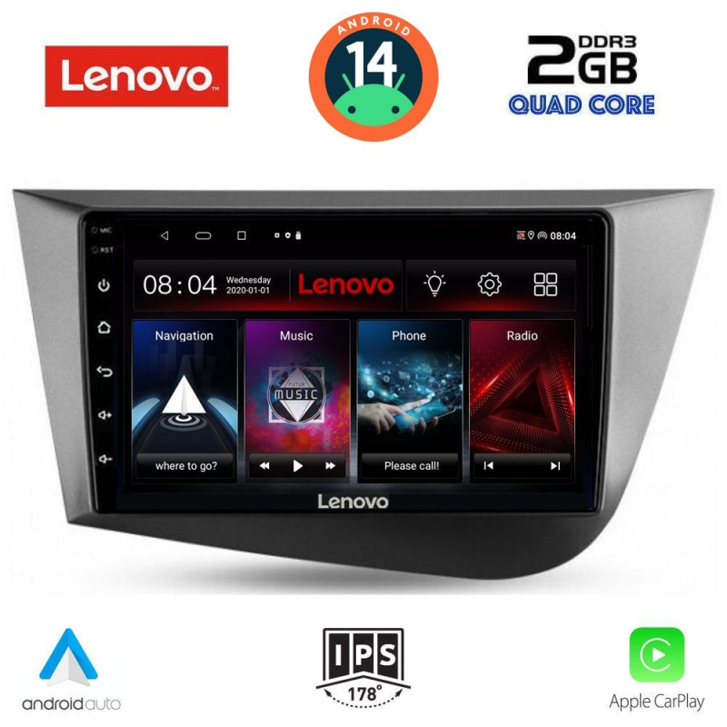 LENOVO LVD 2574_CPA (9inc) MULTIMEDIA TABLET for SEAT LEON mod. 2005-2012 LENOVO LVD 2574_CPA (9inc) MULTIMEDIA TABLET for SEAT LEON mod. 2005-2012