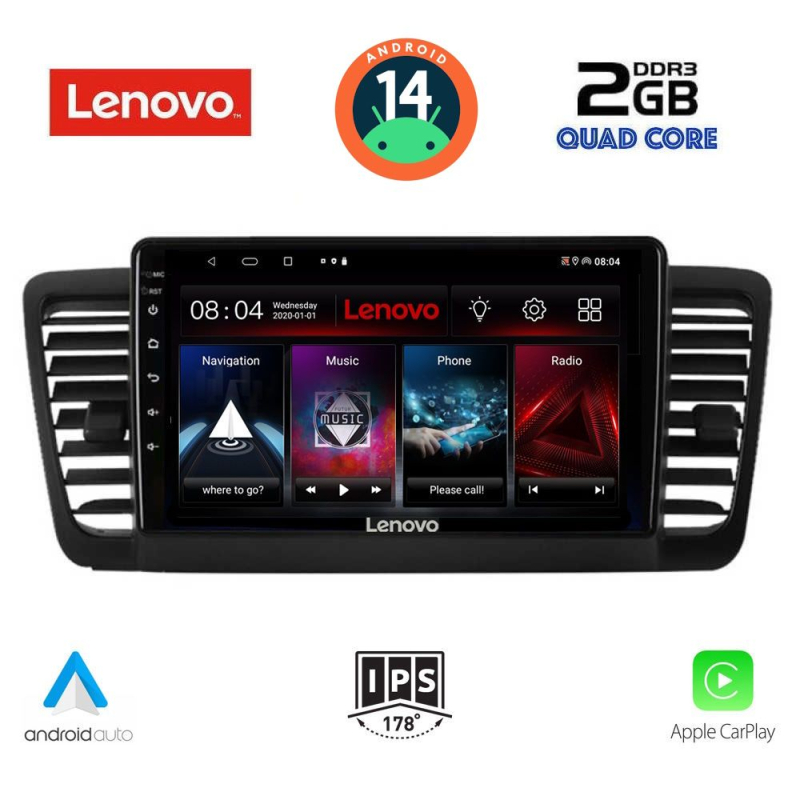 LENOVO LVD 2665_CPA (9inc) MULTIMEDIA TABLET for SUBARU LEGACY - OUTBACK mod. 2002-2008 LENOVO LVD 2665_CPA (9inc) MULTIMEDIA TABLET for SUBARU LEGACY - OUTBACK mod. 2002-2008
