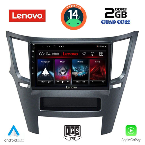 LENOVO LVD 2667_CPA (9inc) MULTIMEDIA TABLET for SUBARU LEGACY – OUTBACK mod. 2009-2014