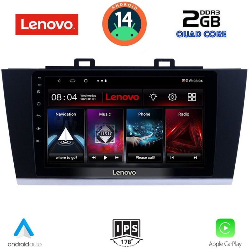 LENOVO LVD 2668_CPA (9inc) MULTIMEDIA TABLET for SUBARU LEGACY – OUTBACK mod. 2014-2019