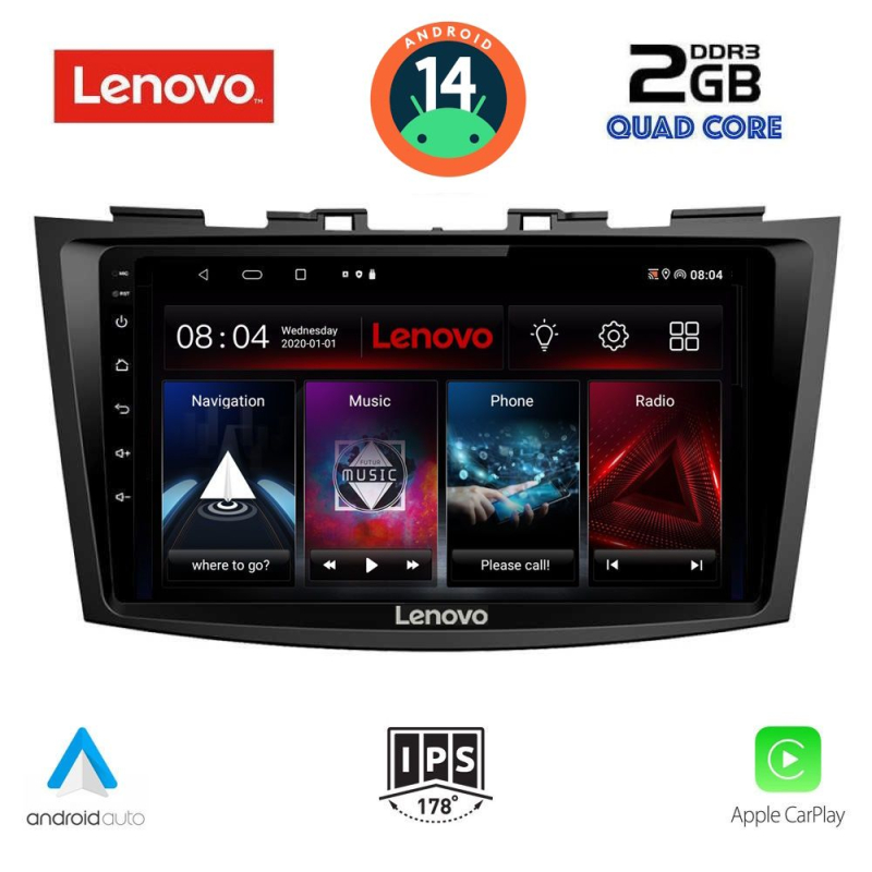 LENOVO LVD 2685_CPA (9inc) MULTIMEDIA TABLET for SUZUKI SWIFT mod. 2011-2016 LENOVO LVD 2685_CPA (9inc) MULTIMEDIA TABLET for SUZUKI SWIFT mod. 2011-2016
