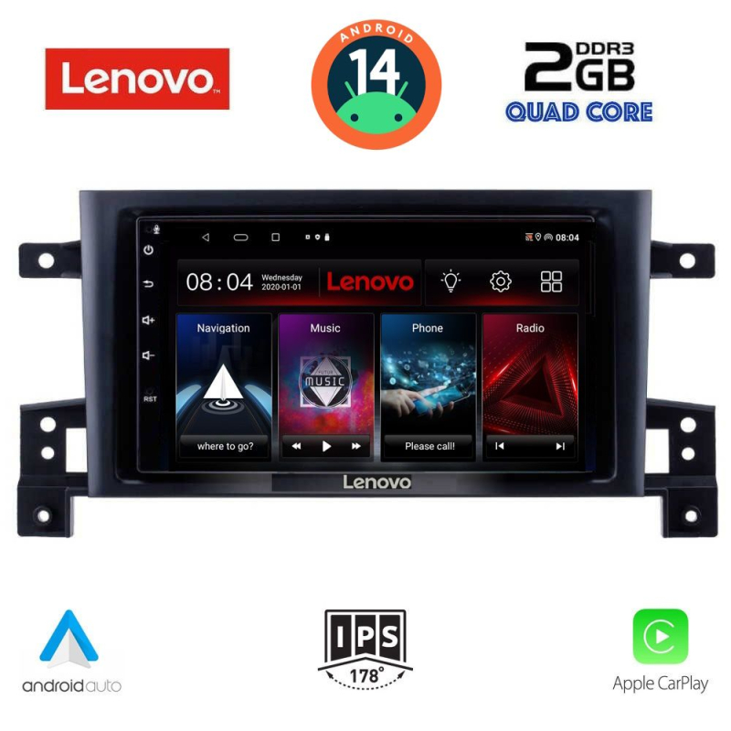 LENOVO LVD 2696_CPA (9inc) MULTIMEDIA TABLET for SUZUKI GRAND VITARA mod. 2005-2015 LENOVO LVD 2696_CPA (9inc) MULTIMEDIA TABLET for SUZUKI GRAND VITARA mod. 2005-2015
