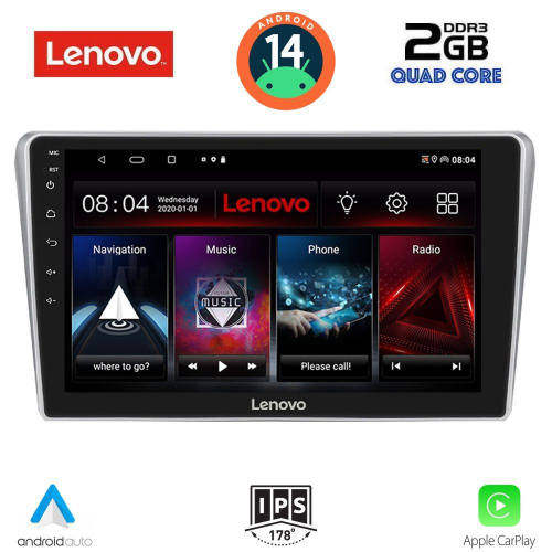 LENOVO LVD 2704_CPA (9inc) MULTIMEDIA TABLET for TOYOTA AVENSIS (T25) mod. 2003-2009