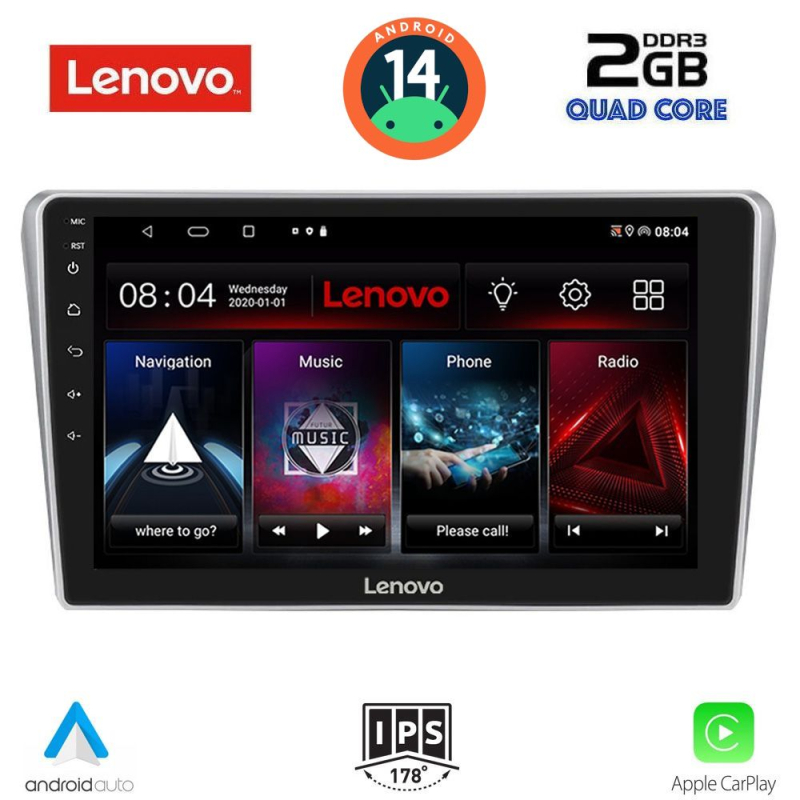 LENOVO LVD 2704_CPA (9inc) MULTIMEDIA TABLET for TOYOTA AVENSIS (T25) mod. 2003-2009 LENOVO LVD 2704_CPA (9inc) MULTIMEDIA TABLET for TOYOTA AVENSIS (T25) mod. 2003-2009