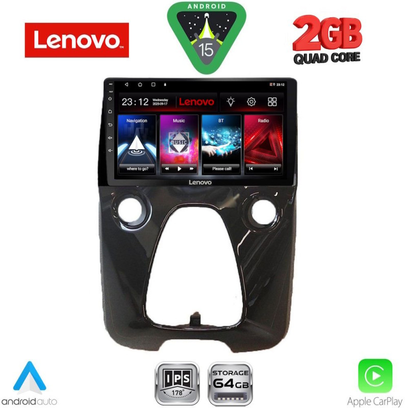 LENOVO LVD 2708_CPA A/C (10inc) MULTIMEDIA TABLET for CITROEN C1-PEUGEOT 108-TOYOTA AYGO mod. 2014-2022