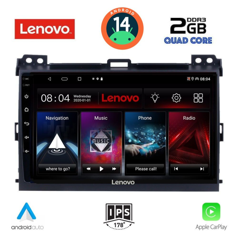 LENOVO LVD 2723_CPA (9inc) MULTIMEDIA TABLET for TOYOTA LANDCRUISER mod. 2002-2008 LENOVO LVD 2723_CPA (9inc) MULTIMEDIA TABLET for TOYOTA LANDCRUISER mod. 2002-2008