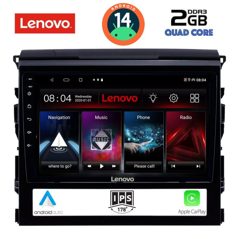 LENOVO LVD 2725_CPA (9inc) MULTIMEDIA TABLET for TOYOTA LANDCRUISER mod. 2016-2019 LENOVO LVD 2725_CPA (9inc) MULTIMEDIA TABLET for TOYOTA LANDCRUISER mod. 2016-2019