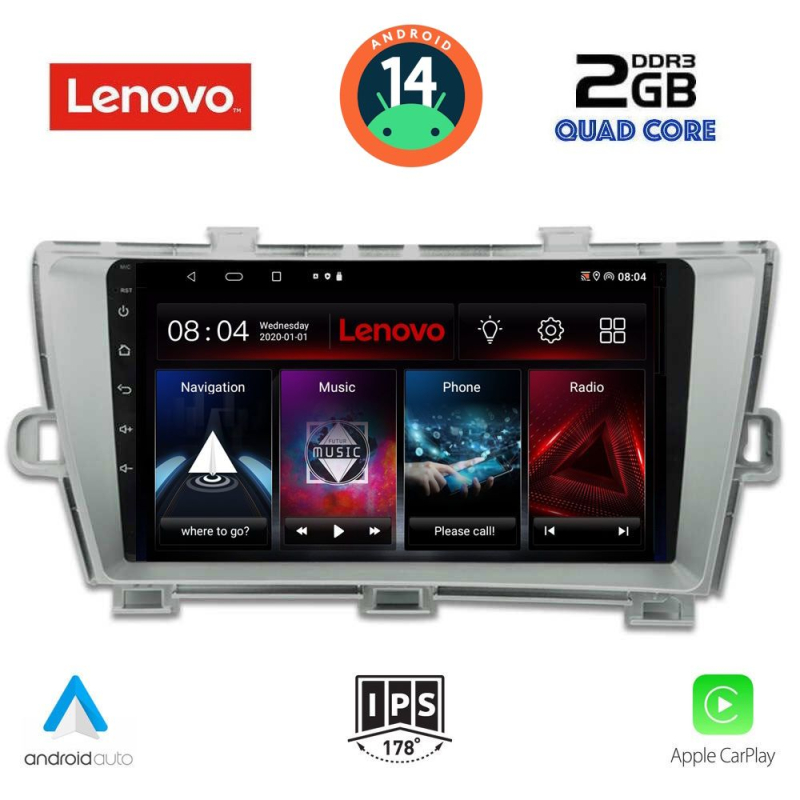 LENOVO LVD 2726_CPA (9inc) MULTIMEDIA TABLET for TOYOTA PRIUS mod. 2009-2015 LENOVO LVD 2726_CPA (9inc) MULTIMEDIA TABLET for TOYOTA PRIUS mod. 2009-2015