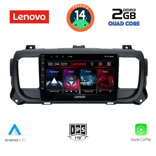 LENOVO LVD 2729_CPA (9inc) MULTIMEDIA TABLET for CITROEN JUMPY-SPACETOURER – PEUGEOT EXPERT-TRAVELLER – TOYOTA PROACE mod. 2016&gt;