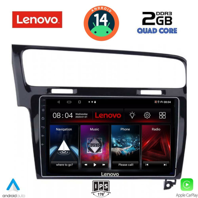 LENOVO LVD 2747_CPA (10inc) MULTIMEDIA TABLET for VW GOLF 7 mod. 2013-2020 LENOVO LVD 2747_CPA (10inc) MULTIMEDIA TABLET for VW GOLF 7 mod. 2013-2020