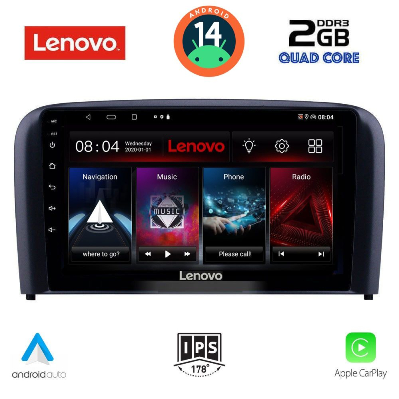 LENOVO LVD 2786_CPA (9inc) MULTIMEDIA TABLET for VOLVO S80 mod. 1999-2006 LENOVO LVD 2786_CPA (9inc) MULTIMEDIA TABLET for VOLVO S80 mod. 1999-2006