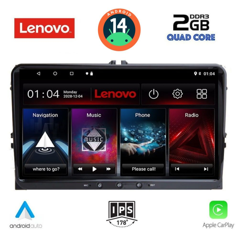 LENOVO LVD 289_CPA (9inc) MULTIMEDIA TABLET for SEAT - SKODA - VW mod. 2004-2014 LENOVO LVD 289_CPA (9inc) MULTIMEDIA TABLET for SEAT - SKODA - VW mod. 2004-2014