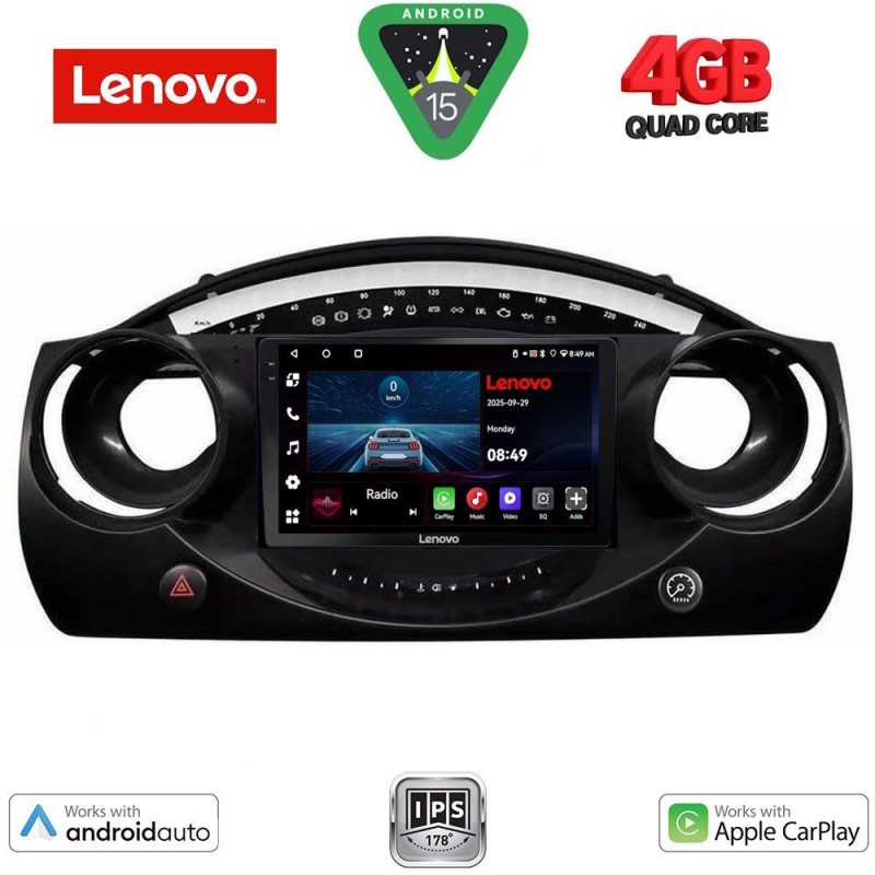 LENOVO LVE 8063_CPAA (9inc) MULTIMEDIA TABLET for MINI COOPER (R50-R52-R53) mod. 2000-2006
