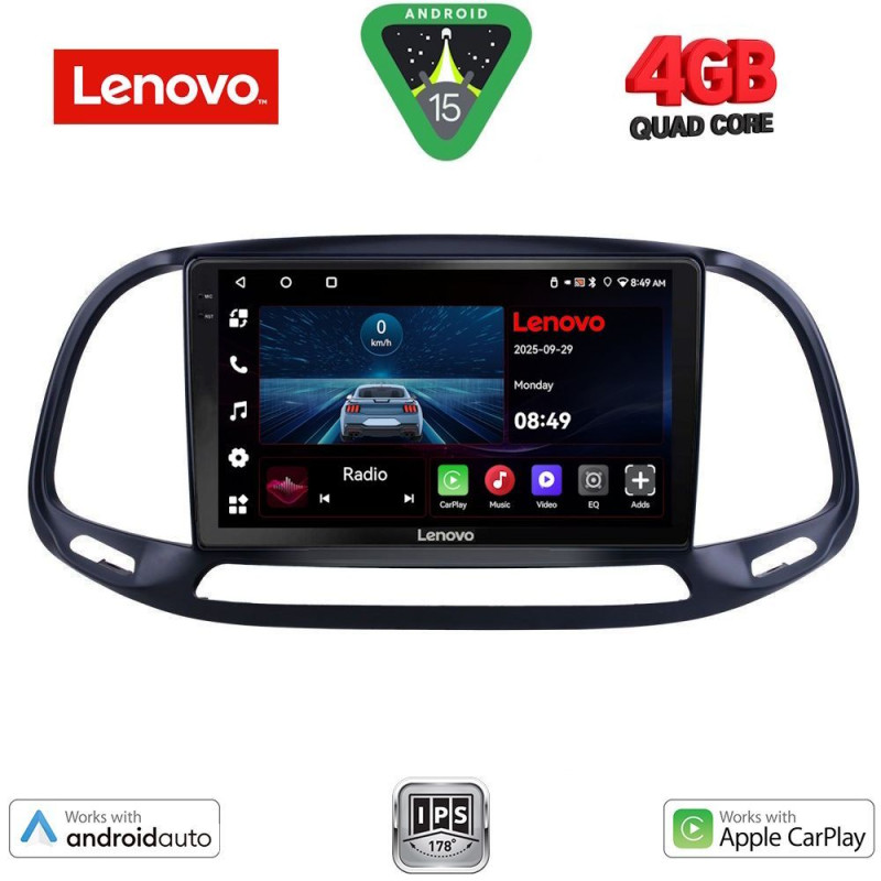 LENOVO LVE 8138_CPAA (9inc) MULTIMEDIA TABLET for FIAT DOBLO – OPEL COMBO mod. 2015-2018