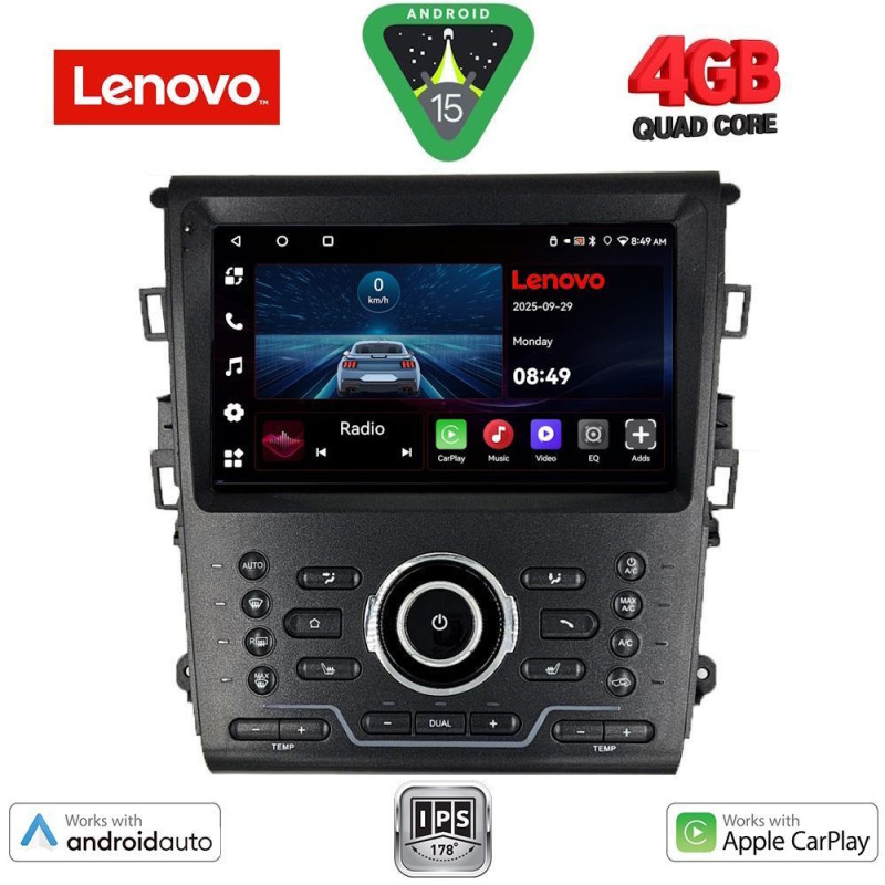 LENOVO LVE 8164_CPAA CLIMA (9inc) MULTIMEDIA TABLET for FORD MONDEO mod. 2014-2023
