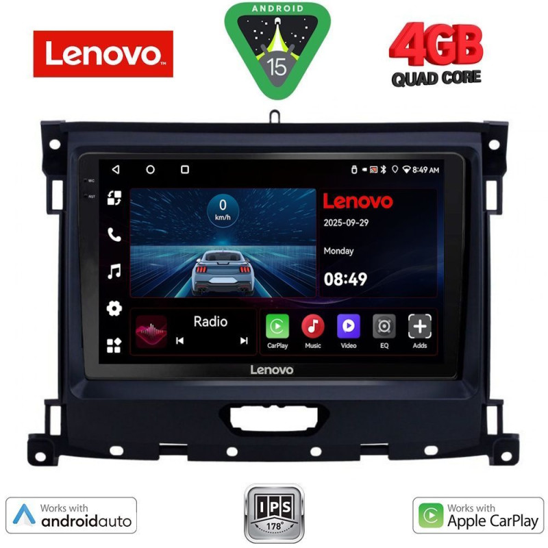 LENOVO LVE 8173_CPAA (9inc) MULTIMEDIA TABLET for FORD RANGER mod. 2018-2023