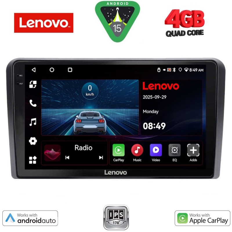 LENOVO LVE 8180_CPAA (9inc) MULTIMEDIA TABLET for FORD TOURNEO – COURIER mod. 2014-2024