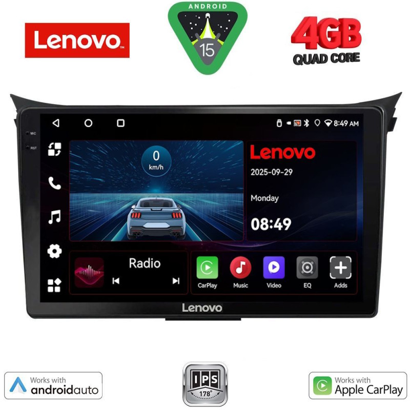 LENOVO LVE 8232_CPAA (9inc) MULTIMEDIA TABLET for HYUNDAI i30 mod. 2012-2017