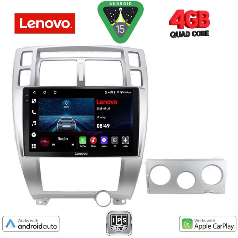 LENOVO LVE 8241SL_CPAA (10inc) MULTIMEDIA TABLET for HYUNDAI TUCSON mod. 2004-2010 (SILVER)