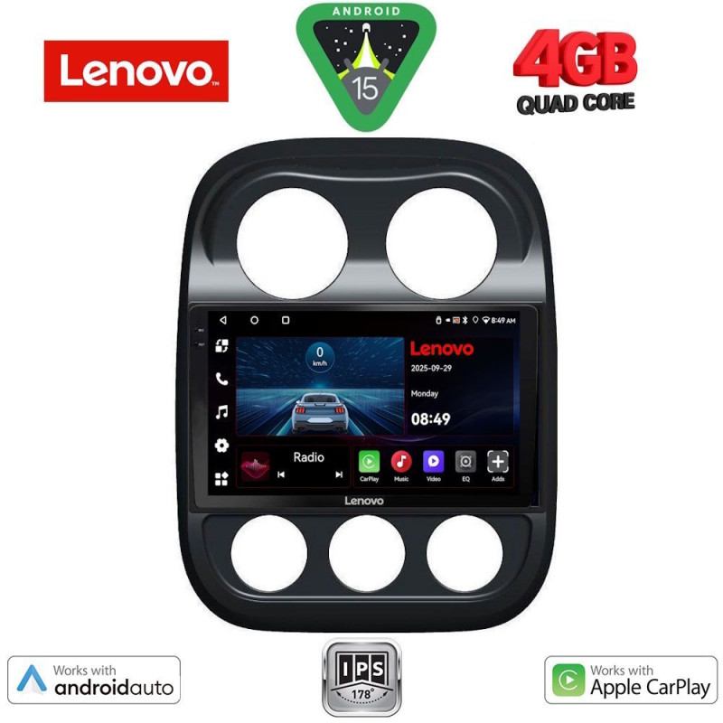 LENOVO LVE 8277_CPAA (10inc) MULTIMEDIA TABLET for JEEP COMPASS – PATRIOT mod. 2007-2016