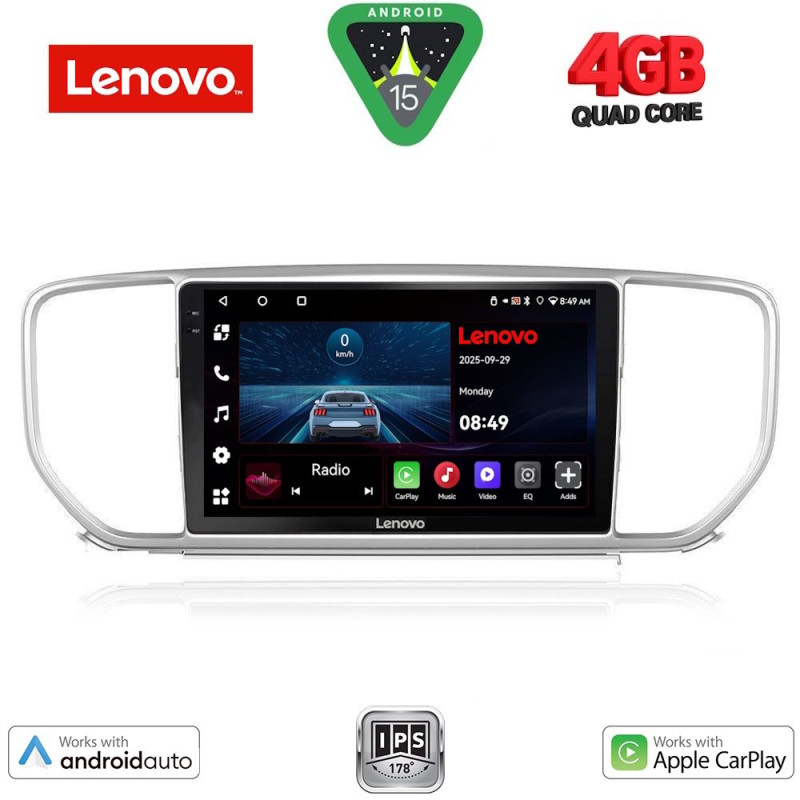 LENOVO LVE 8327_CPAA (9inc) MULTIMEDIA TABLET for KIA SPORTAGE mod. 2018-2021
