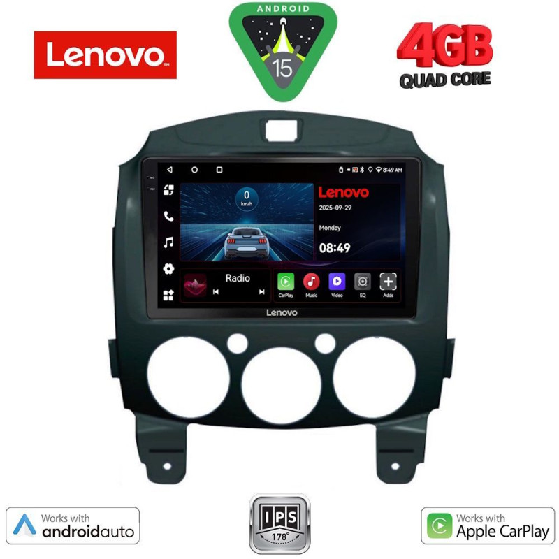 LENOVO LVE 8361_CPAA (9inc) MULTIMEDIA TABLET for MAZDA 2 mod. 2007-2014
