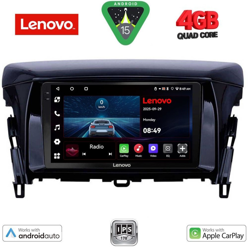 LENOVO LVE 8432_CPAA (9inc) MULTIMEDIA TABLET for MITSUBISHI ECLIPSE CROSS mod. 2018-2026