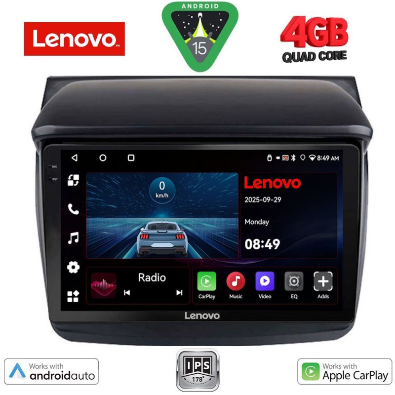 LENOVO LVE 8436_CPAA (9inc) MULTIMEDIA TABLET for MITSUBISHI L200 mod. 2006-2015