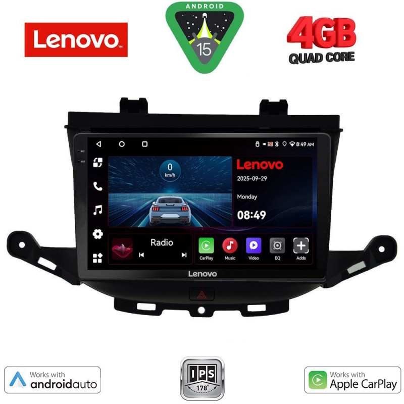 LENOVO LVE 8483_CPAA (9inc) MULTIMEDIA TABLET for OPEL ASTRA K mod.2015-2022