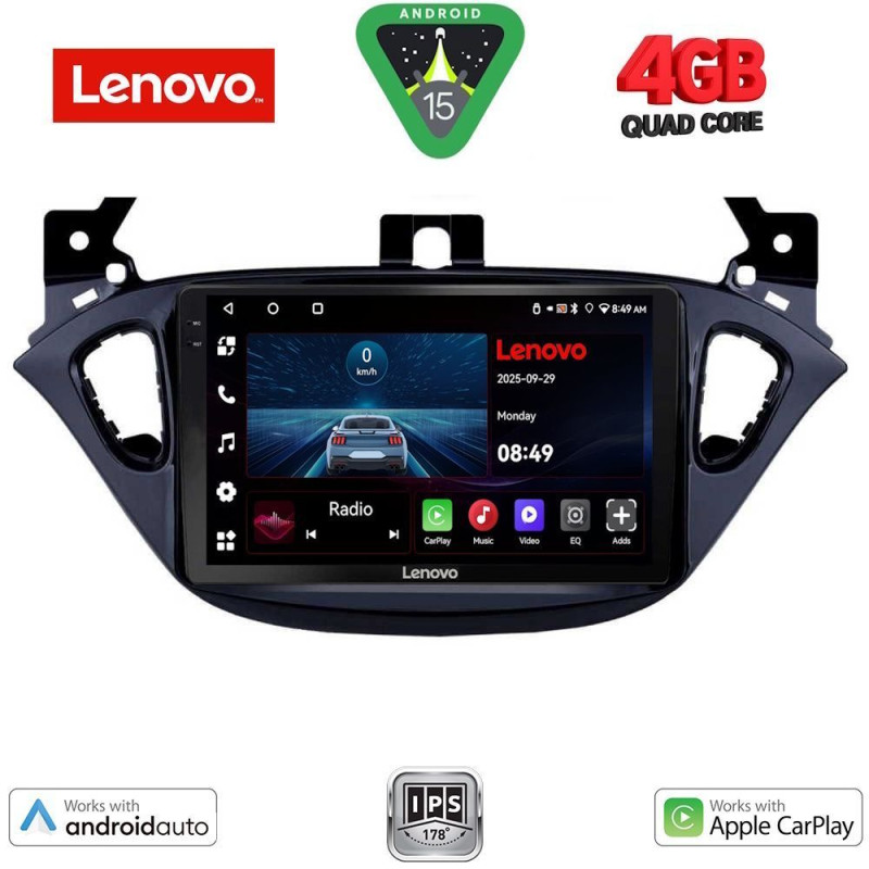 LENOVO LVE 8486_CPAA (9inc) MULTIMEDIA TABLET for OPEL ADAM - CORSA E mod. 2014-2019