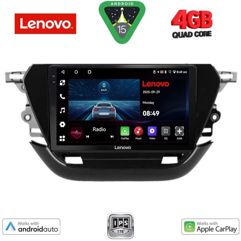 LENOVO LVE 8487_CPAA (9inc) MULTIMEDIA TABLET for OPEL CORSA F mod. 2019-2024