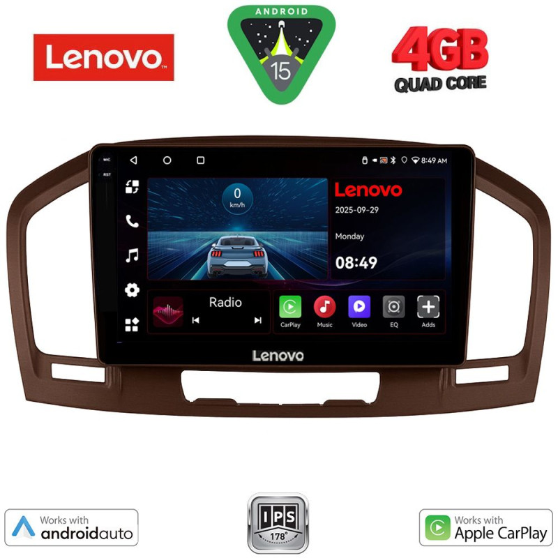 LENOVO LVE 8491BR_CPAA (9inc) MULTIMEDIA TABLET for OPEL INSIGNIA mod. 2008-2013 (BROWN)