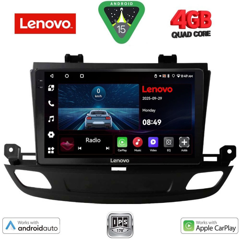 LENOVO LVE 8493_CPAA (9inc) MULTIMEDIA TABLET for OPEL INSIGNIA mod. 2018-2024