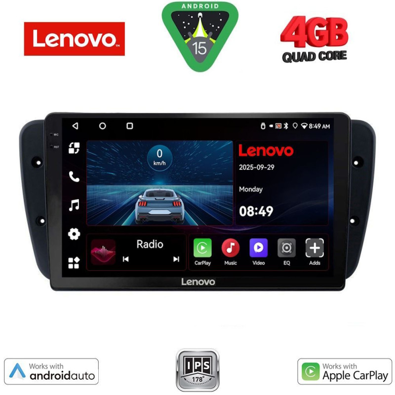 LENOVO LVE 8571_CPAA (9inc) MULTIMEDIA TABLET for SEAT IBIZA mod. 2008-2015