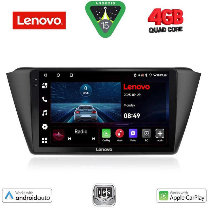 LENOVO LVE 8582_CPAA (9inc) MULTIMEDIA TABLET for SKODA FABIA mod. 2015-2022