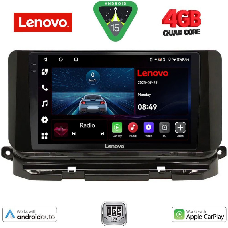 LENOVO LVE 8598_CPAA (10inc) MULTIMEDIA TABLET for SKODA OCTAVIA 8 mod. 2021-2026
