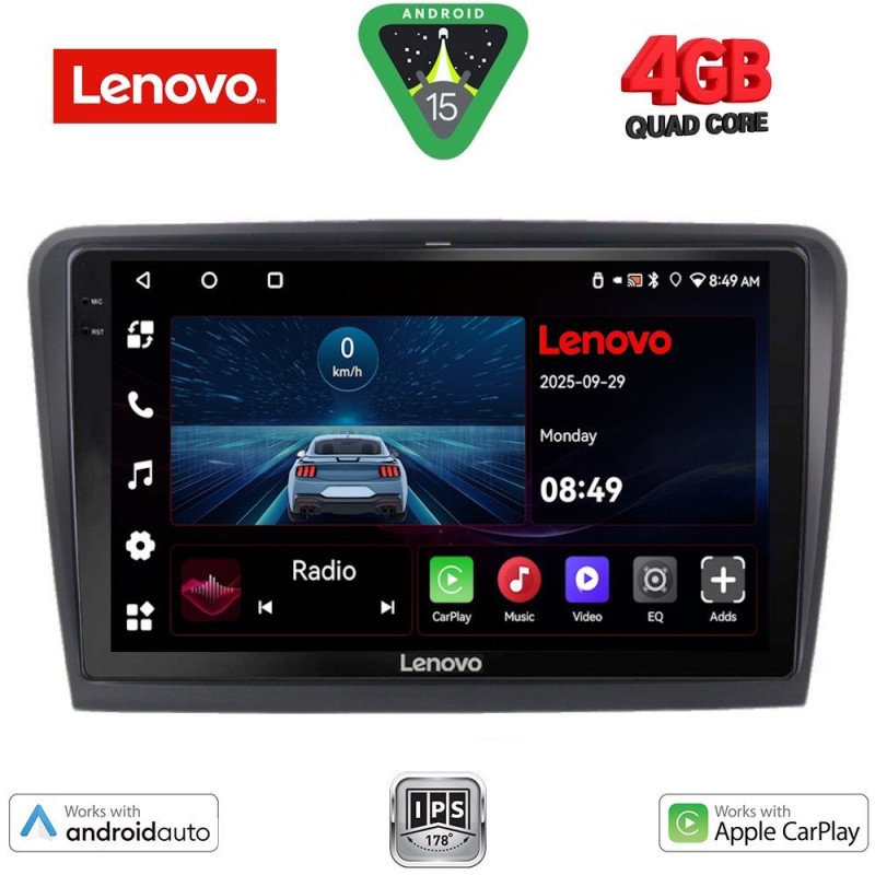 LENOVO LVE 8604B_CPAA (10inc) MULTIMEDIA TABLET for SKODA SUPERB mod. 2008-2015