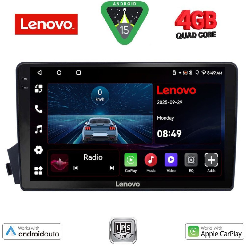 LENOVO LVE 8650_CPAA (9inc) MULTIMEDIA TABLET for SSANGYONG ACTYON - KYRON mod. 2006-2015