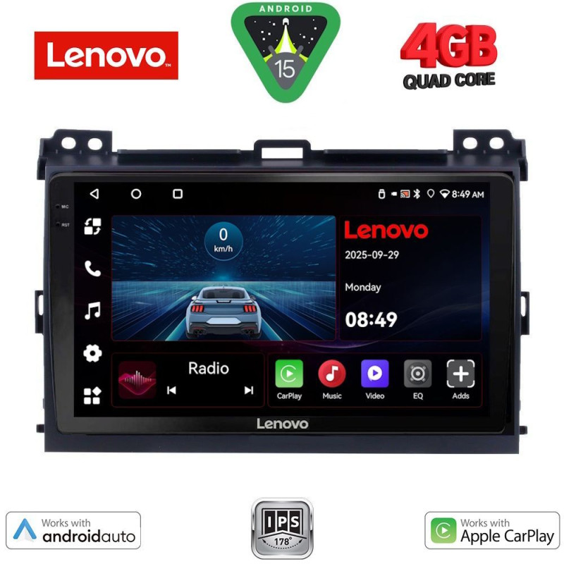 LENOVO LVE 8723_CPAA (9inc) MULTIMEDIA TABLET for TOYOTA LANDCRUISER mod. 2002-2008