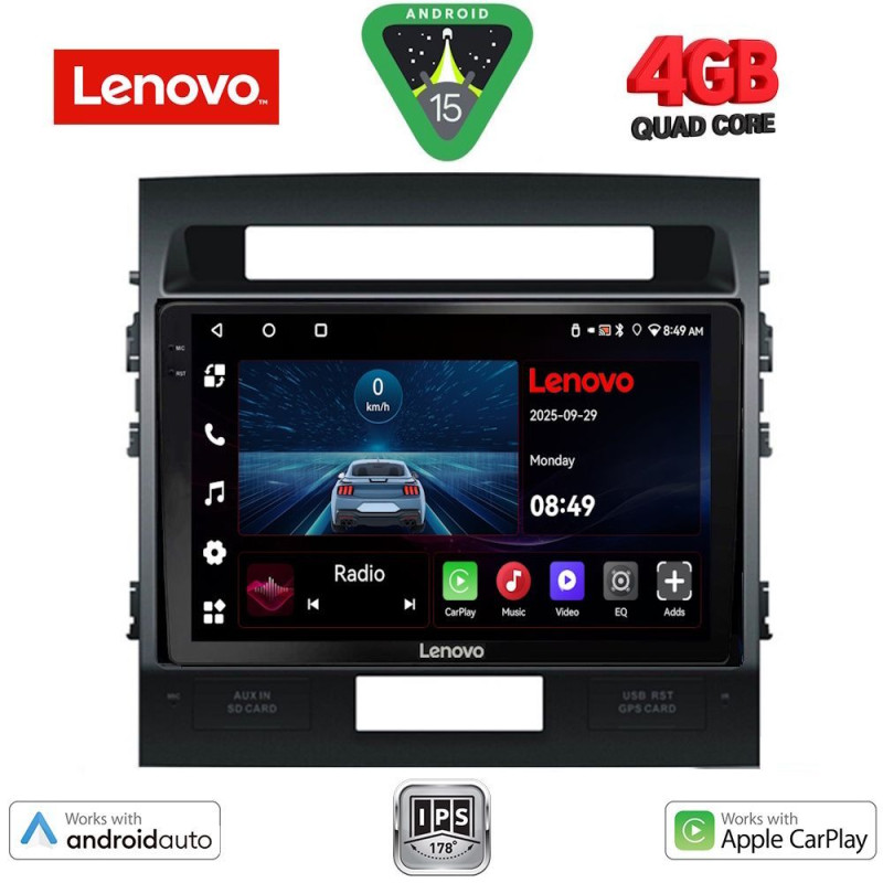 LENOVO LVE 8724_CPAA (10inc) MULTIMEDIA TABLET for TOYOTA LAND CRUISER mod. 2008-2015