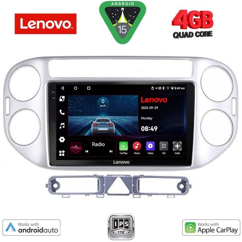 LENOVO LVE 8759SL_CPAA (9inc) MULTIMEDIA TABLET for VW TIGUAN mod. 2004-2011 (SILVER)
