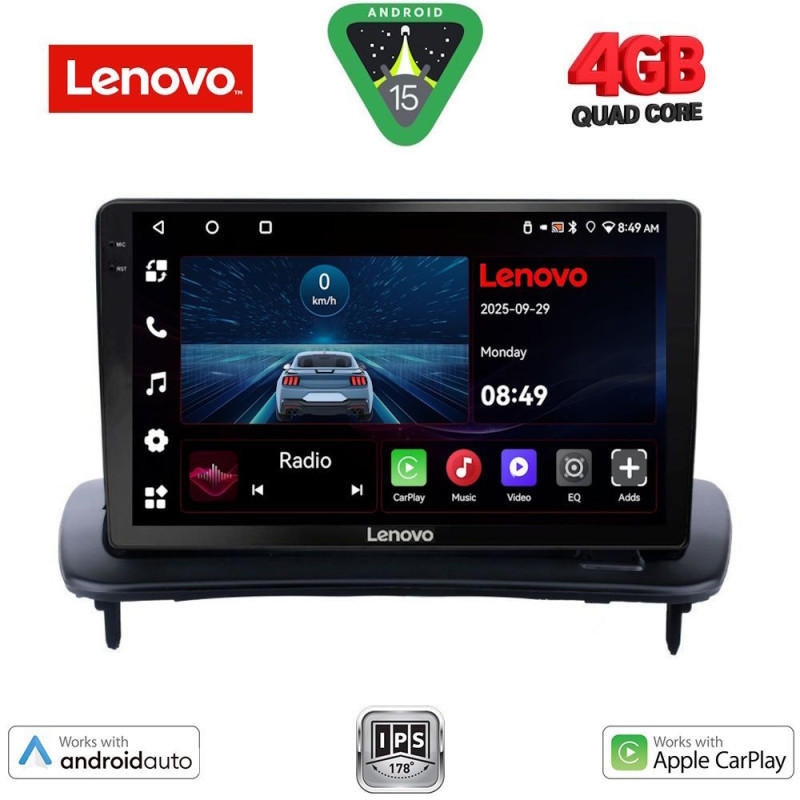 LENOVO LVE 8783_CPAA (9inc) MULTIMEDIA TABLET for VOLVO C30 - S40 mod. 2005-2013
