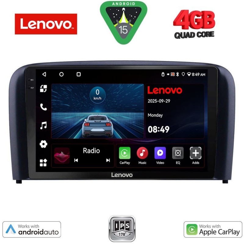 LENOVO LVE 8786_CPAA (9inc) MULTIMEDIA TABLET for VOLVO S80 mod. 1999-2006