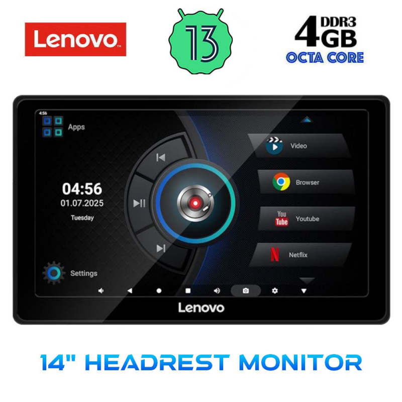 LENOVO LVE 9010_HR (14” HEADREST MONITOR) LENOVO LVE 9010_HR (14” HEADREST MONITOR)
