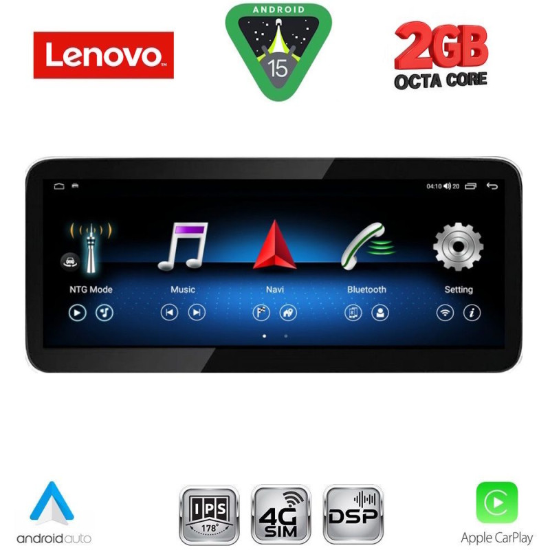 LENOVO LVF 21985B_CPA RHD (10.33inc) (NTG 4.5) MULTIMEDIA OEM for MERCEDES C (W204) mod. 2012-2014