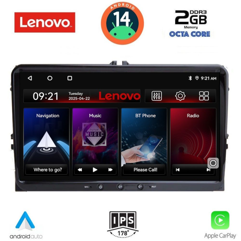 LENOVO LVF 489_CPA (9inc) MULTIMEDIA TABLET for SEAT - SKODA - VW mod. 2004-2014 LENOVO LVF 489_CPA (9inc) MULTIMEDIA TABLET for SEAT - SKODA - VW mod. 2004-2014