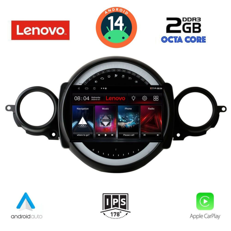 LENOVO LVF 5064_CPA (9inc) MULTIMEDIA TABLET for MINI COOPER (R56-R57) mod. 2006-2014 - CLUBMAN (R55) mod. 2007-2014 LENOVO LVF 5064_CPA (9inc) MULTIMEDIA TABLET for MINI COOPER (R56-R57) mod. 2006-2014 - CLUBMAN (R55) mod. 2007-2014