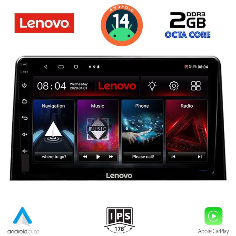 LENOVO LVF 5082_CPA (10inc) MULTIMEDIA TABLET for CITROEN BERLINGO – OPEL COMBO – PEUGEOT PARTNER – TOYOTA PROACE mod. 2018> - FIAT DOBLO mod. 2022>